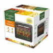 Retail packaging for the Excalibur 10 Tray Select Series dehydrator featuring product image, features, and dried fruit graphics.